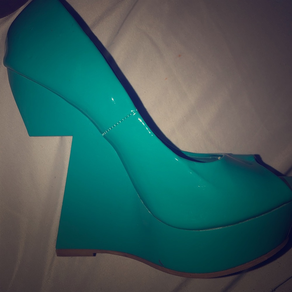 Platform Asymmetric High Heels